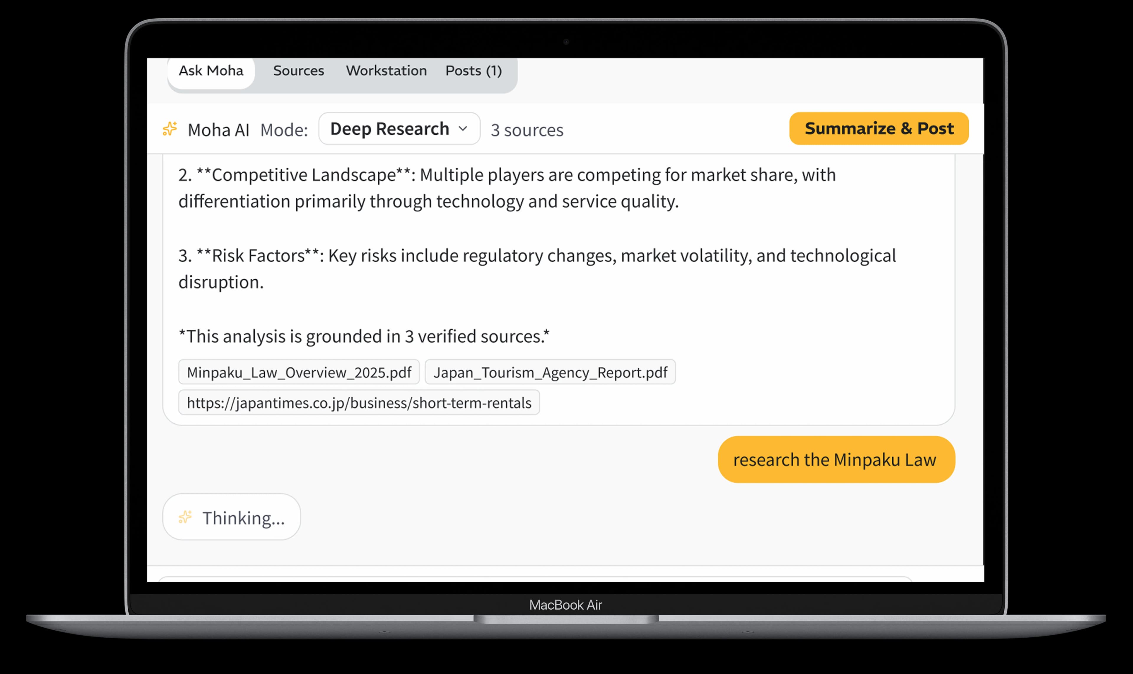 Deep Research with verified sources