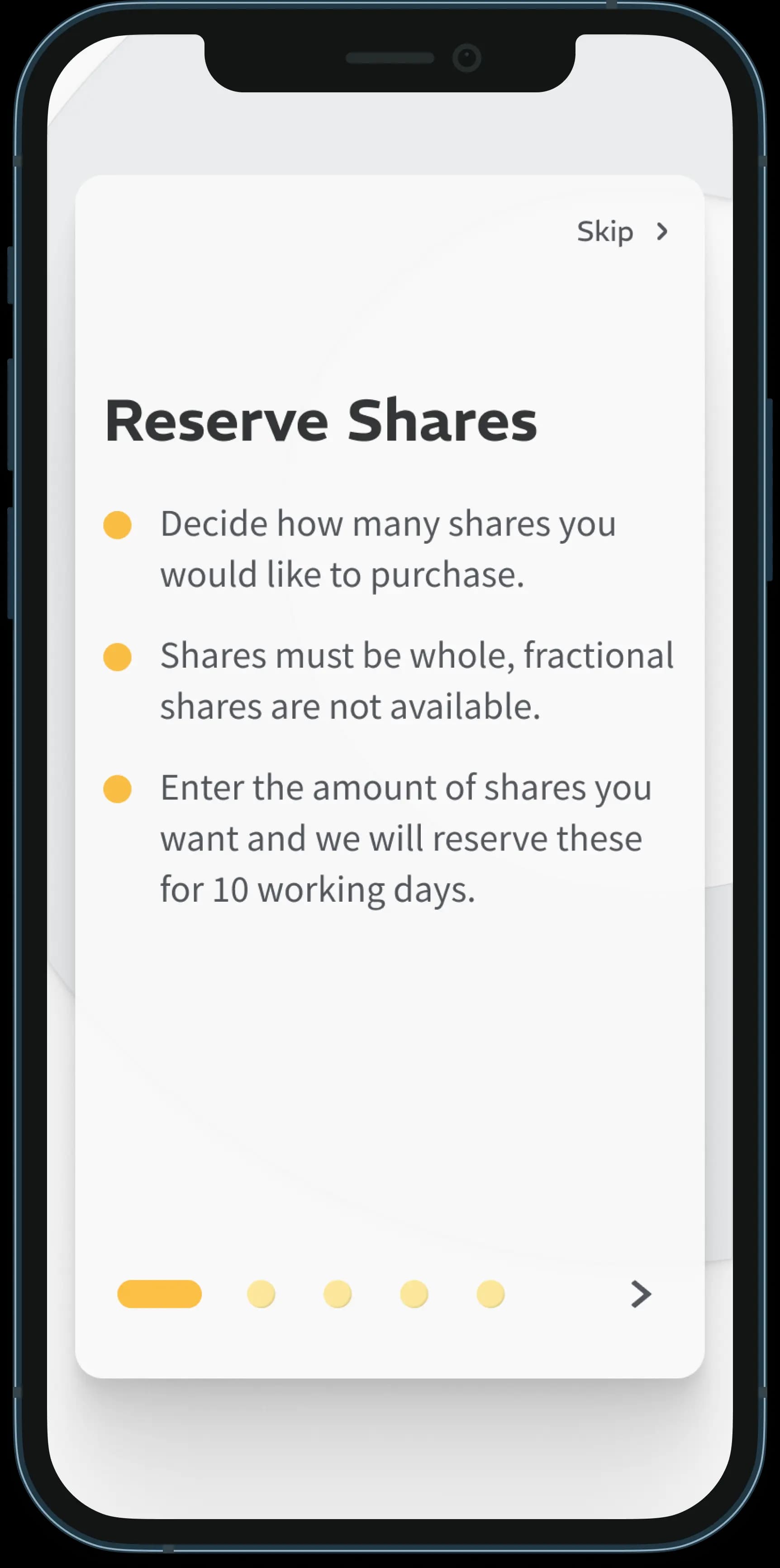 Reserve shares